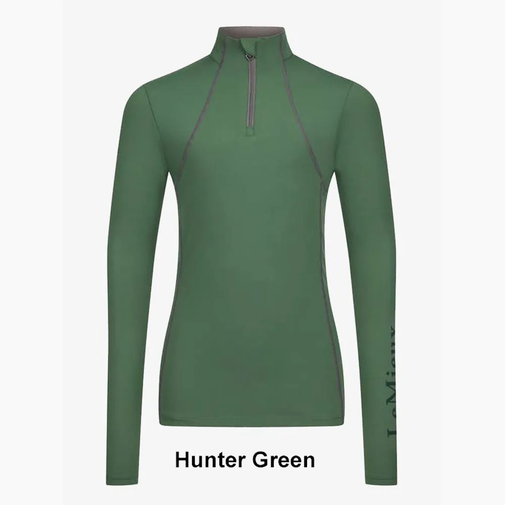 IT04318 LeMieux Young Rider Base Layer Long Sleeve Shirt - Hunter Green