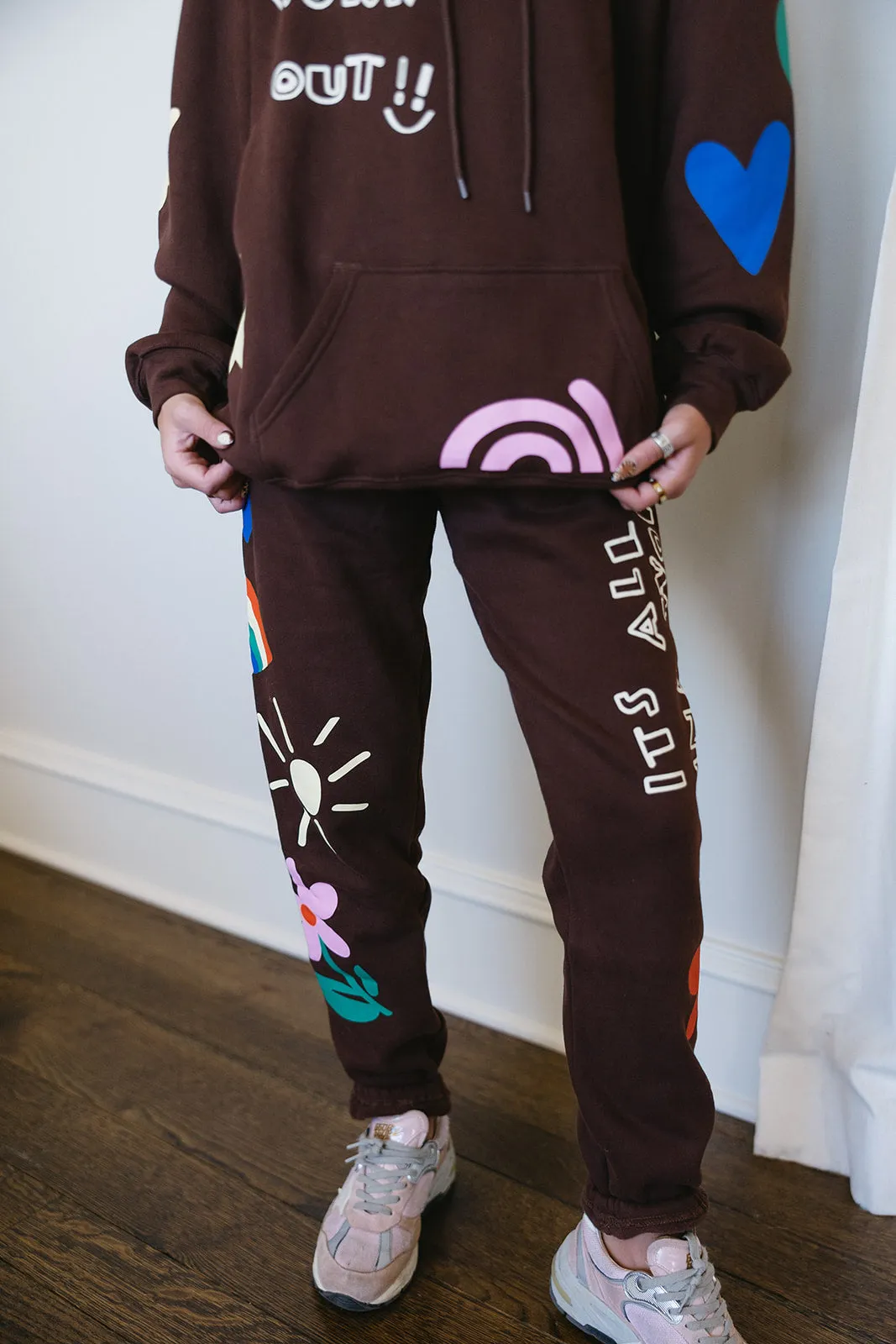 It's All Gonna Work Out Sweatpants - Brown