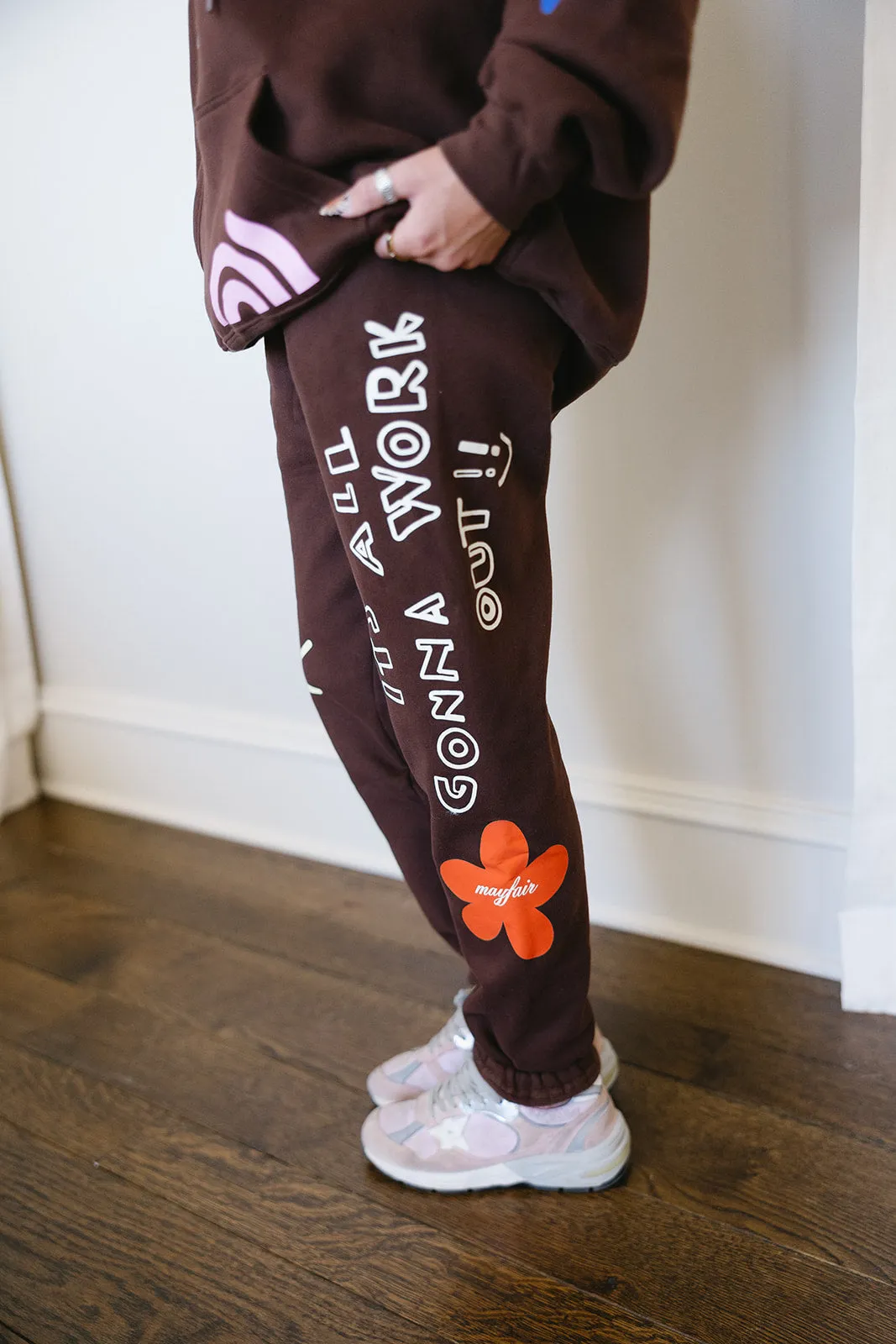 It's All Gonna Work Out Sweatpants - Brown