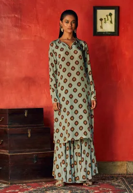 KURTA & BIAS SHARARA PANTS