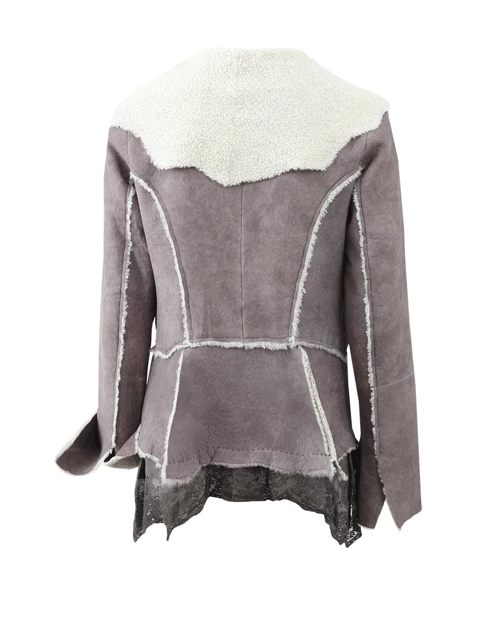 Lace Trim Coat