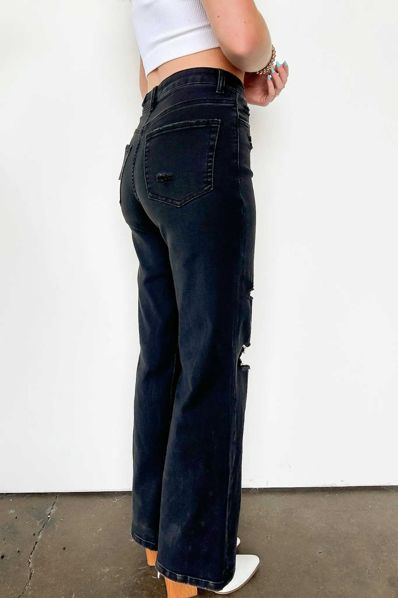 Laken 90's Vintage Super High Rise Flare Jeans