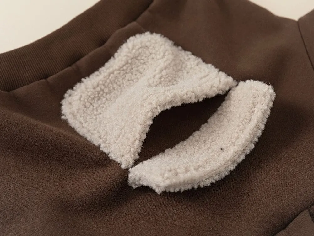 Large Pocket Fleece-Lined Hoodie