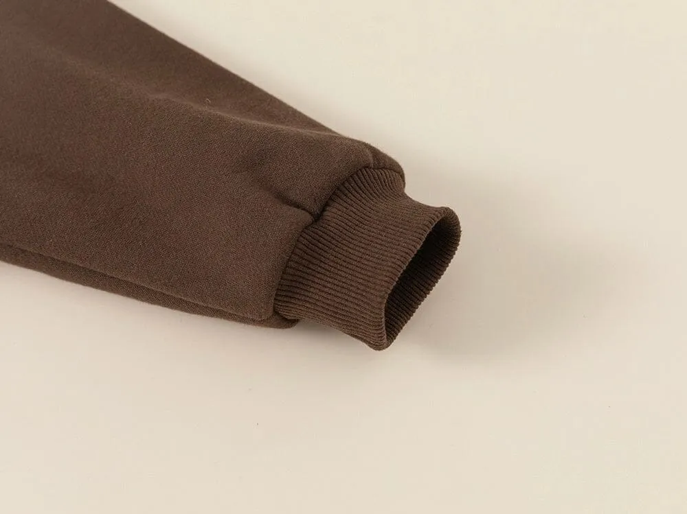 Large Pocket Fleece-Lined Hoodie