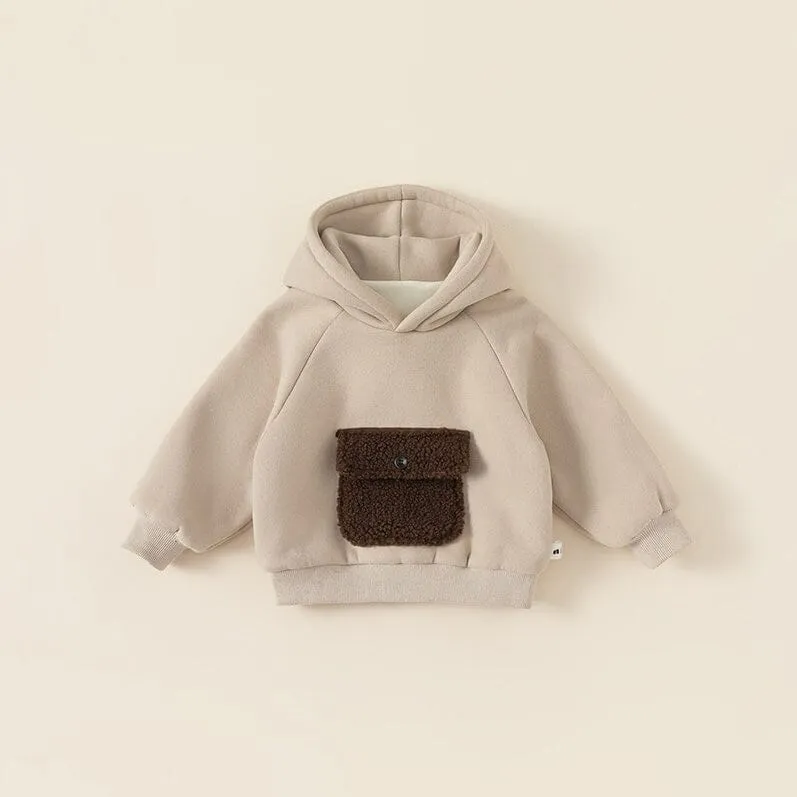 Large Pocket Fleece-Lined Hoodie