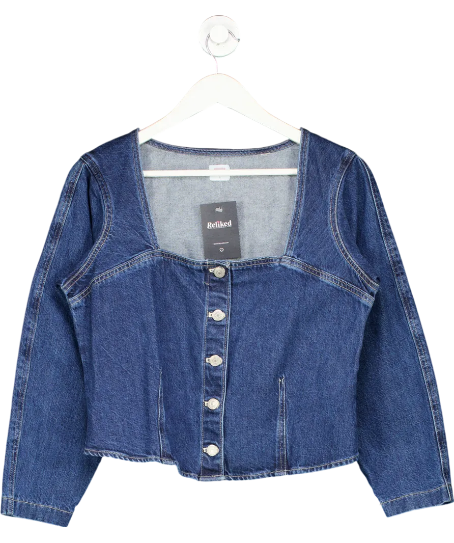 levis Blue Milo Denim Blouse UK L