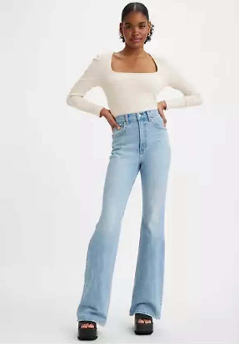 LEVIS WOMEN'S 70S HIGH FLARE DENIM L-32