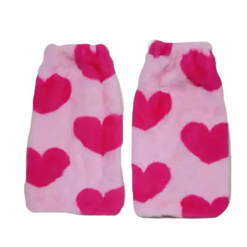 Lolita Love Print Pink Warm Short Mini Skirt