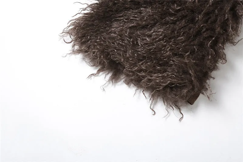 MB FASHION CASUAL HIGH WAIST FUR PANTS 6191LY