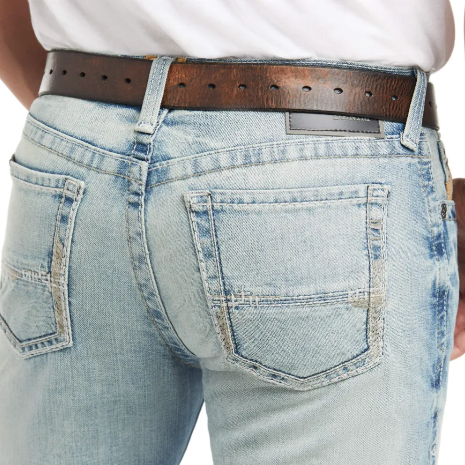 Men's Ariat 10031997 M7 Shasta Wash Stretch Stackable Stirling Pocket Straight Leg Jean