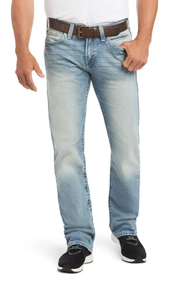 Men's Ariat 10031997 M7 Shasta Wash Stretch Stackable Stirling Pocket Straight Leg Jean