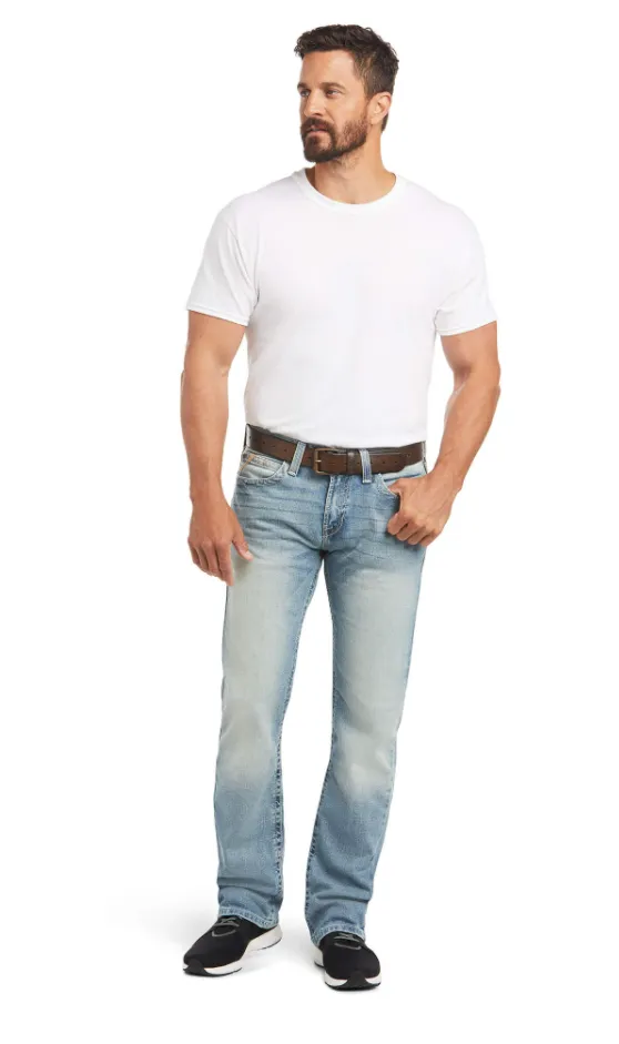 Men's Ariat 10031997 M7 Shasta Wash Stretch Stackable Stirling Pocket Straight Leg Jean