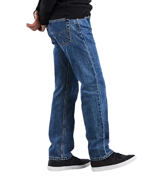 Men's Blue Levi's 505 Jeans Regular-Fit