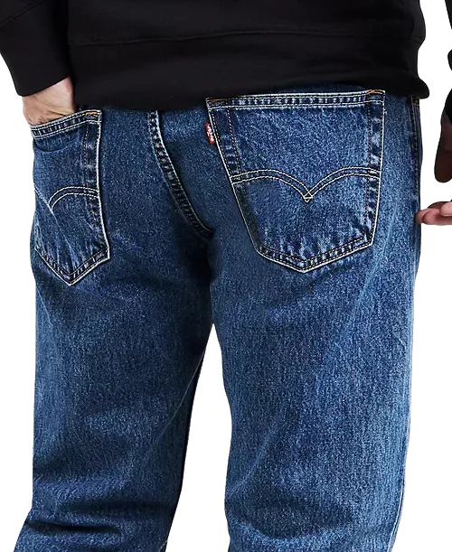 Men's Blue Levi's 505 Jeans Regular-Fit