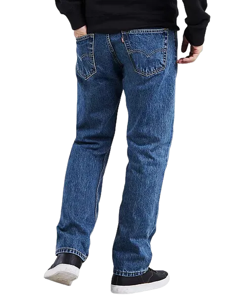 Men's Blue Levi's 505 Jeans Regular-Fit