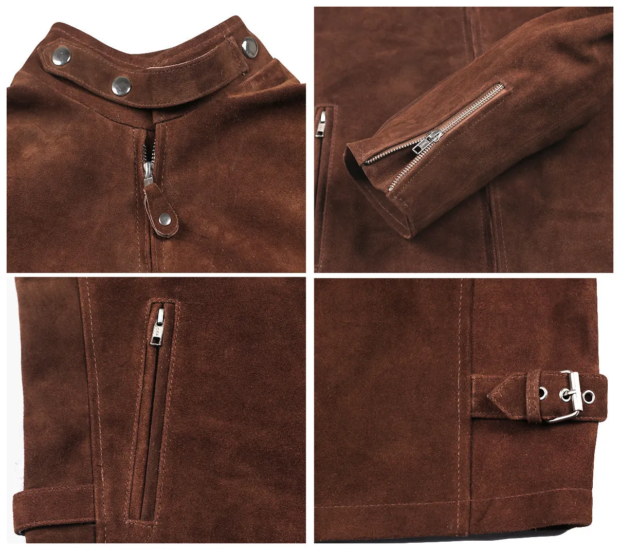 Mens Brown Suede Jacket - 1501291