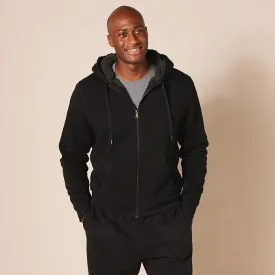 Men's Sherpa Fleece Lined classic zip-up hoodie