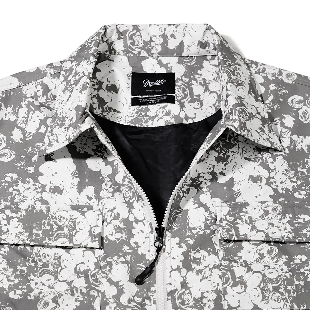 MF COLLAR NECK JACKET MONO FLOWER
