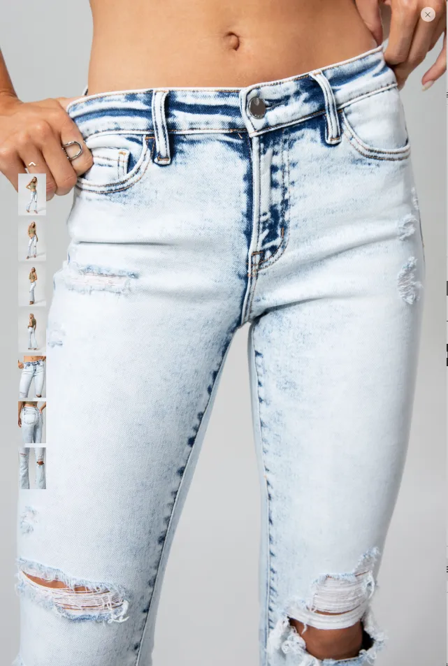 Mid Rise Light Wash Flare Jeans