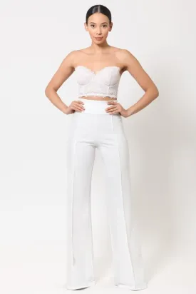 MIMI HIGH WAISTED PANT- WHITE