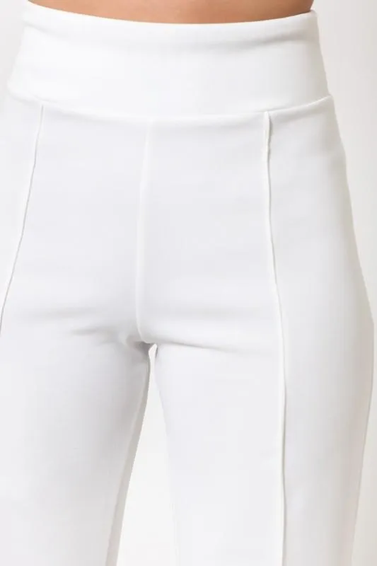 MIMI HIGH WAISTED PANT- WHITE