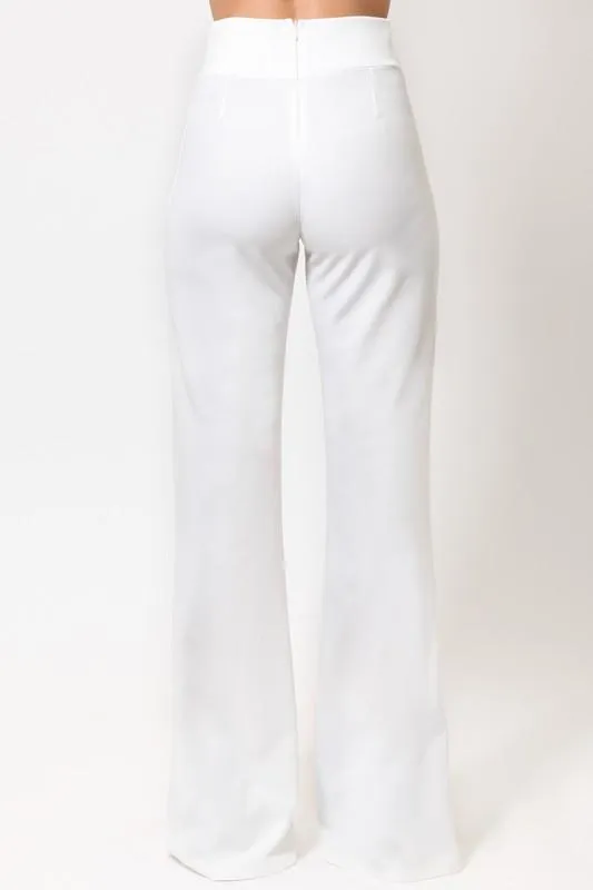 MIMI HIGH WAISTED PANT- WHITE