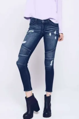 Moto Ankle Skinny Jeans