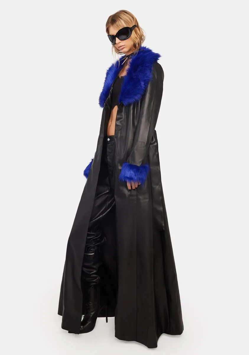 No Sunlight Vegan Leather Coat
