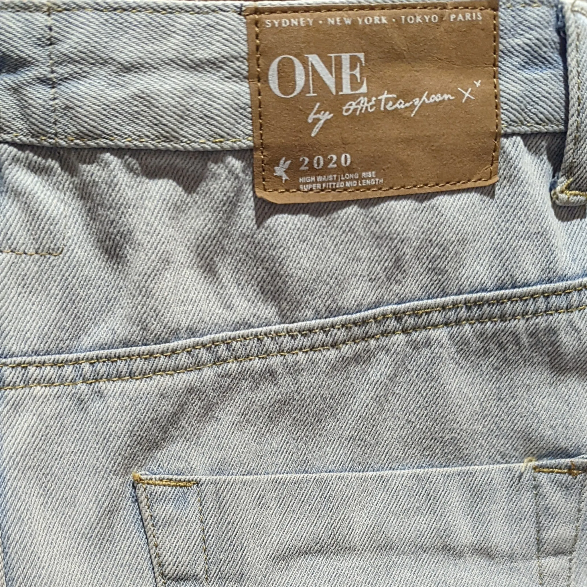 One Teaspoon Distressed Denim Skirt