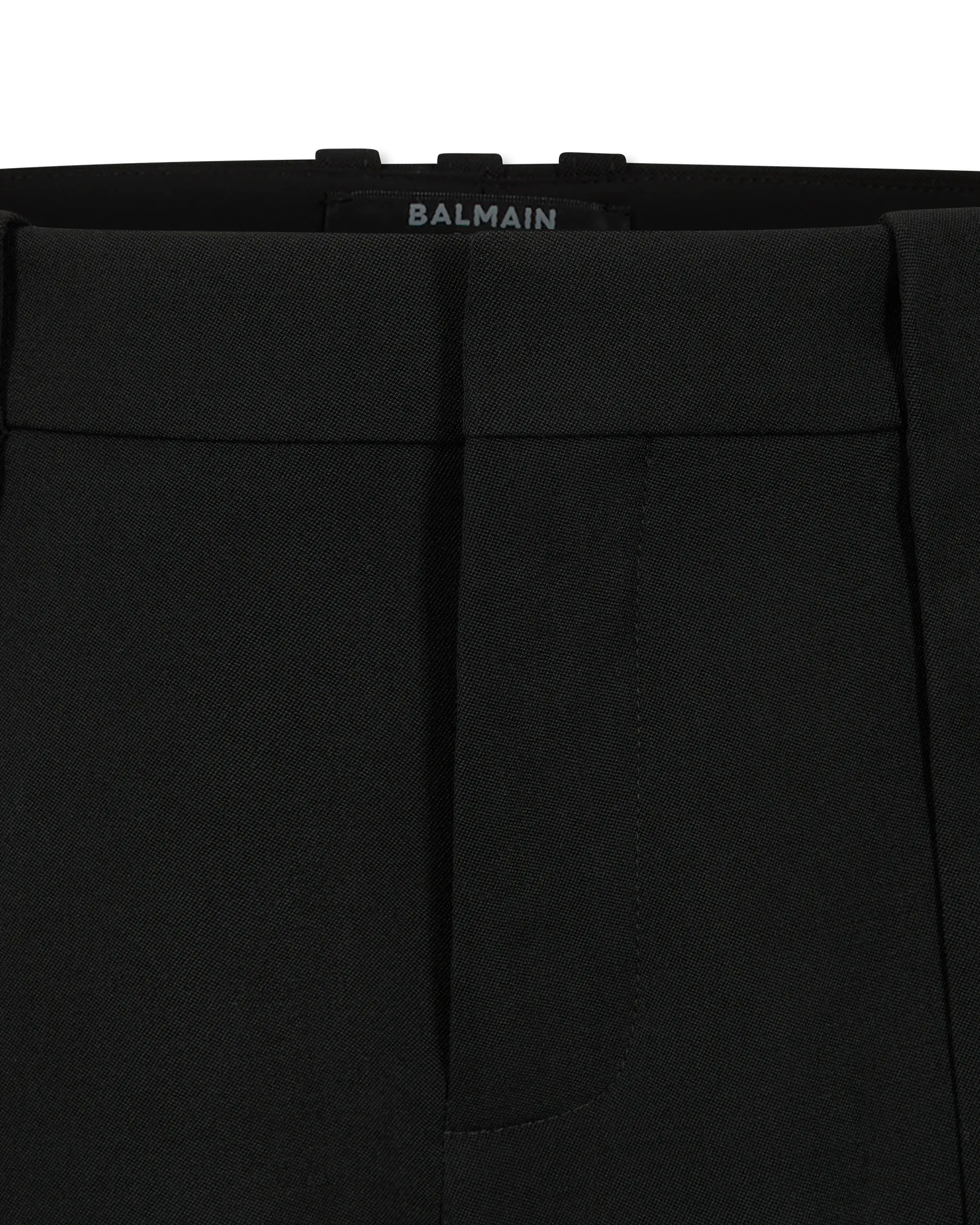 Pleated Grain De Poudre Trousers