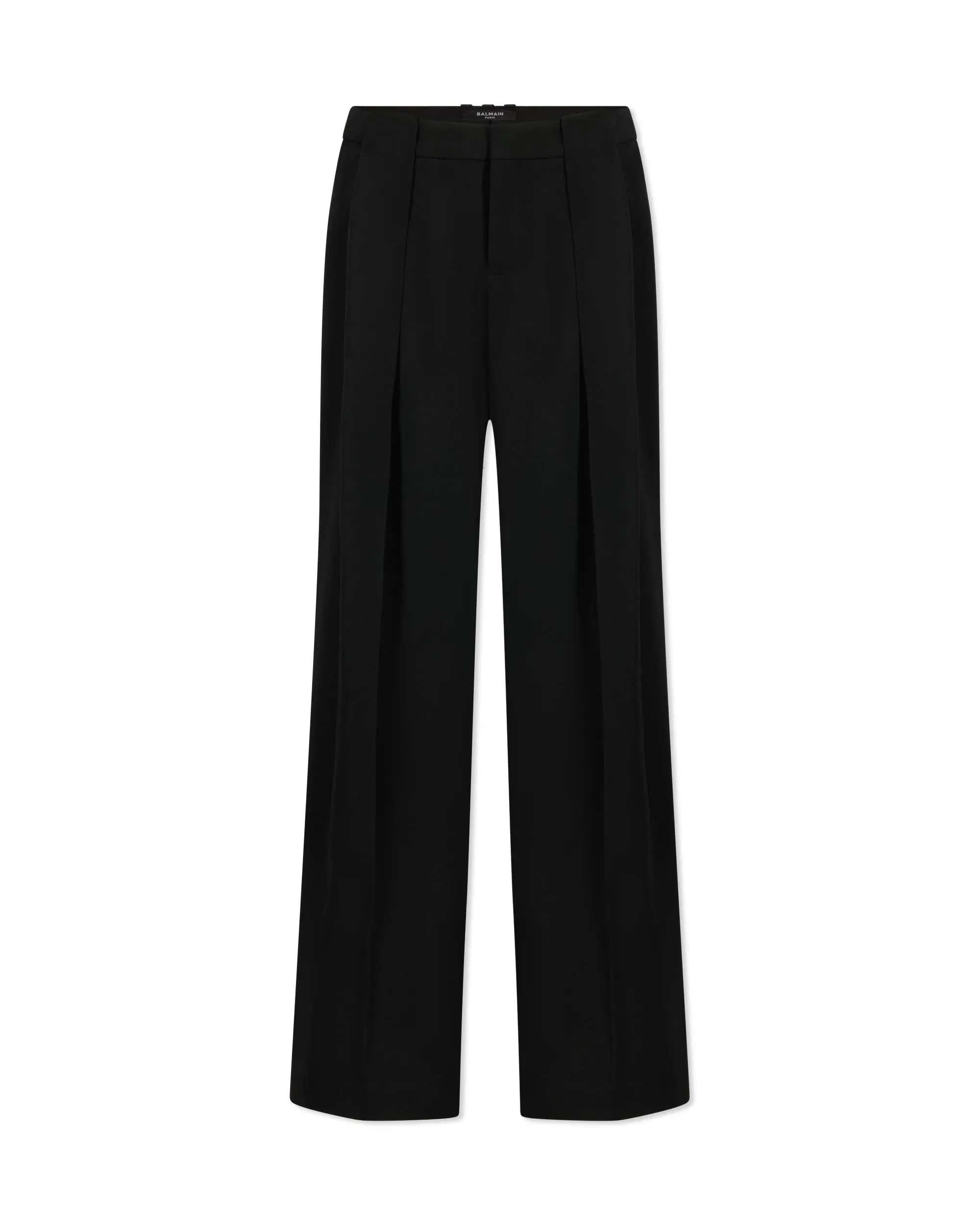 Pleated Grain De Poudre Trousers