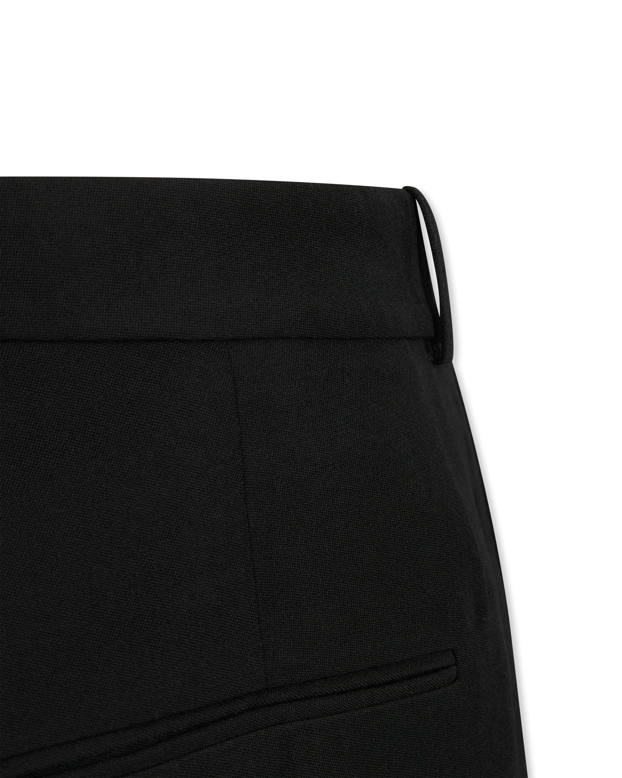 Pleated Grain De Poudre Trousers