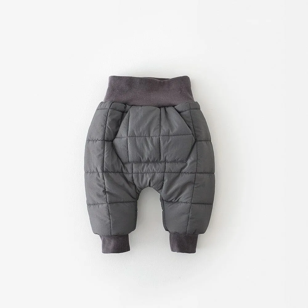 Poppy High-Waist Quilted Baby Pants