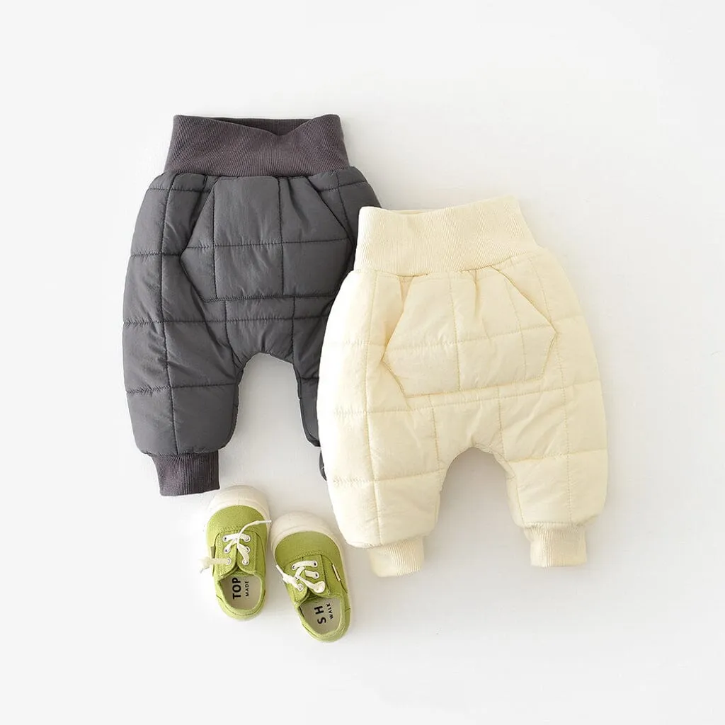 Poppy High-Waist Quilted Baby Pants