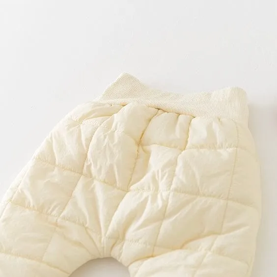 Poppy High-Waist Quilted Baby Pants