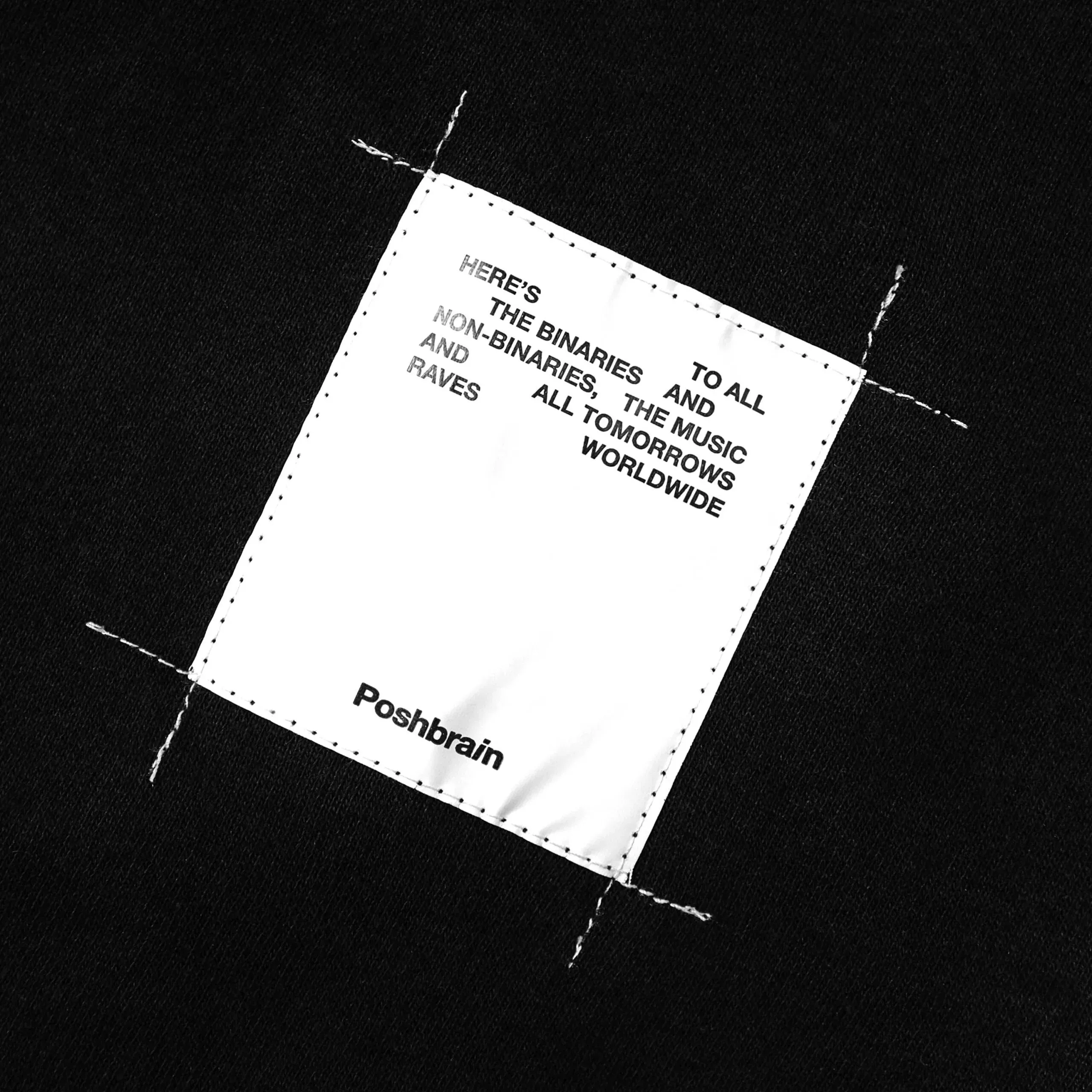 POSHBRAIN Powder Hoodie - Black