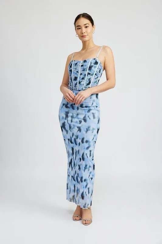 Printed Corset Top