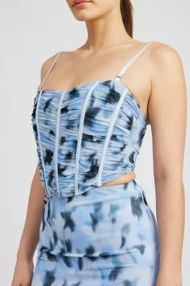 Printed Corset Top