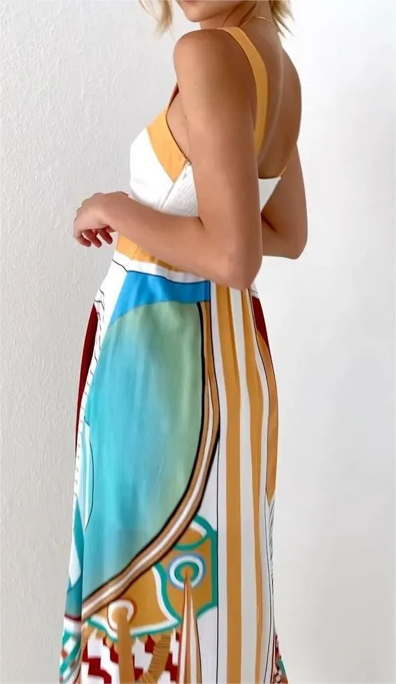 Printed Slip Dress