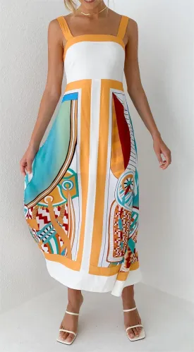 Printed Slip Dress