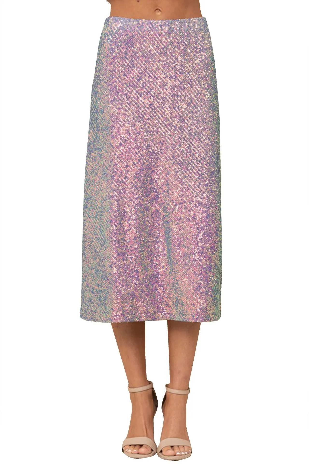 Purple Sequin Skirt