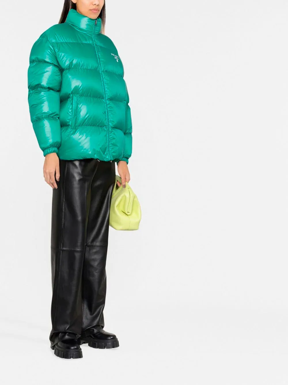 Recycled polyester puffer jacket
