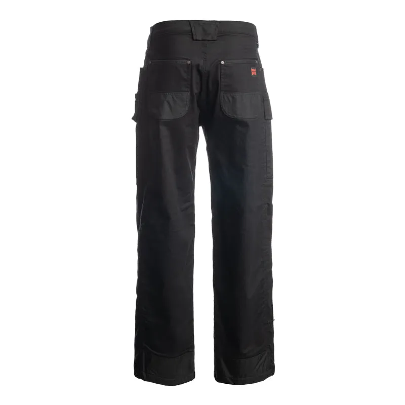 Relaxed Fit Fleece Lined Flex Twill Cargo Pants - WP06BLK