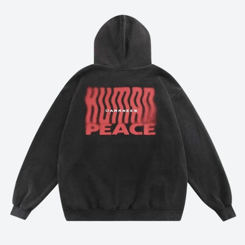 Riolio - Human Peace Hoodie - chill guy 90s fashion mens fashion
