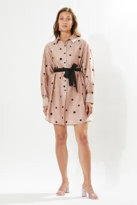 Rosa Embroidery Shirt Dress