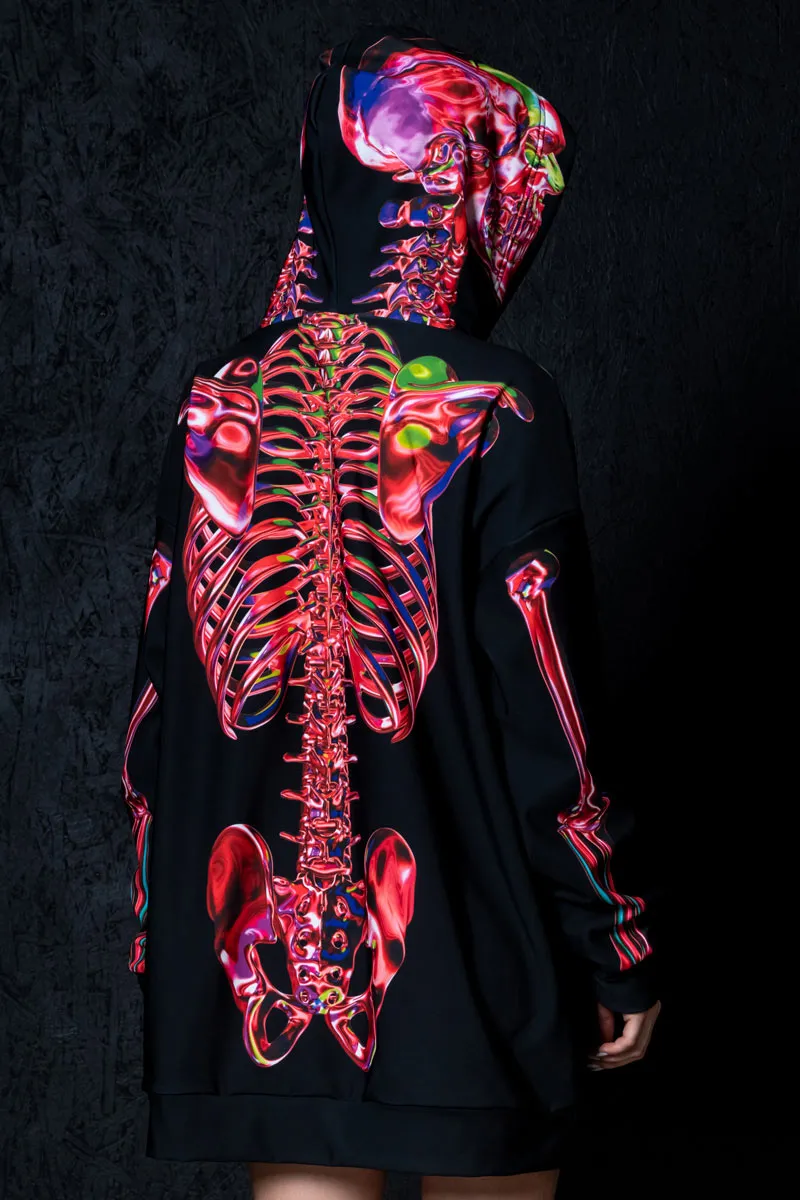 Ruby Skeleton Super Oversized Hoodie