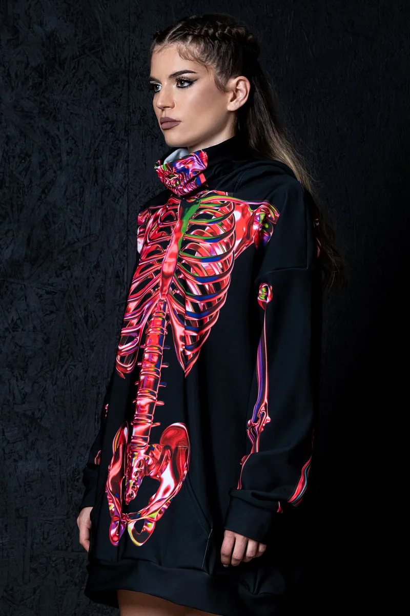 Ruby Skeleton Super Oversized Hoodie