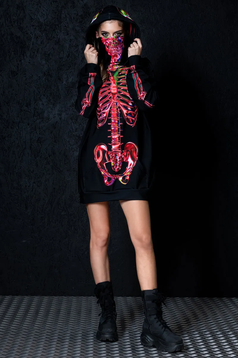 Ruby Skeleton Super Oversized Hoodie