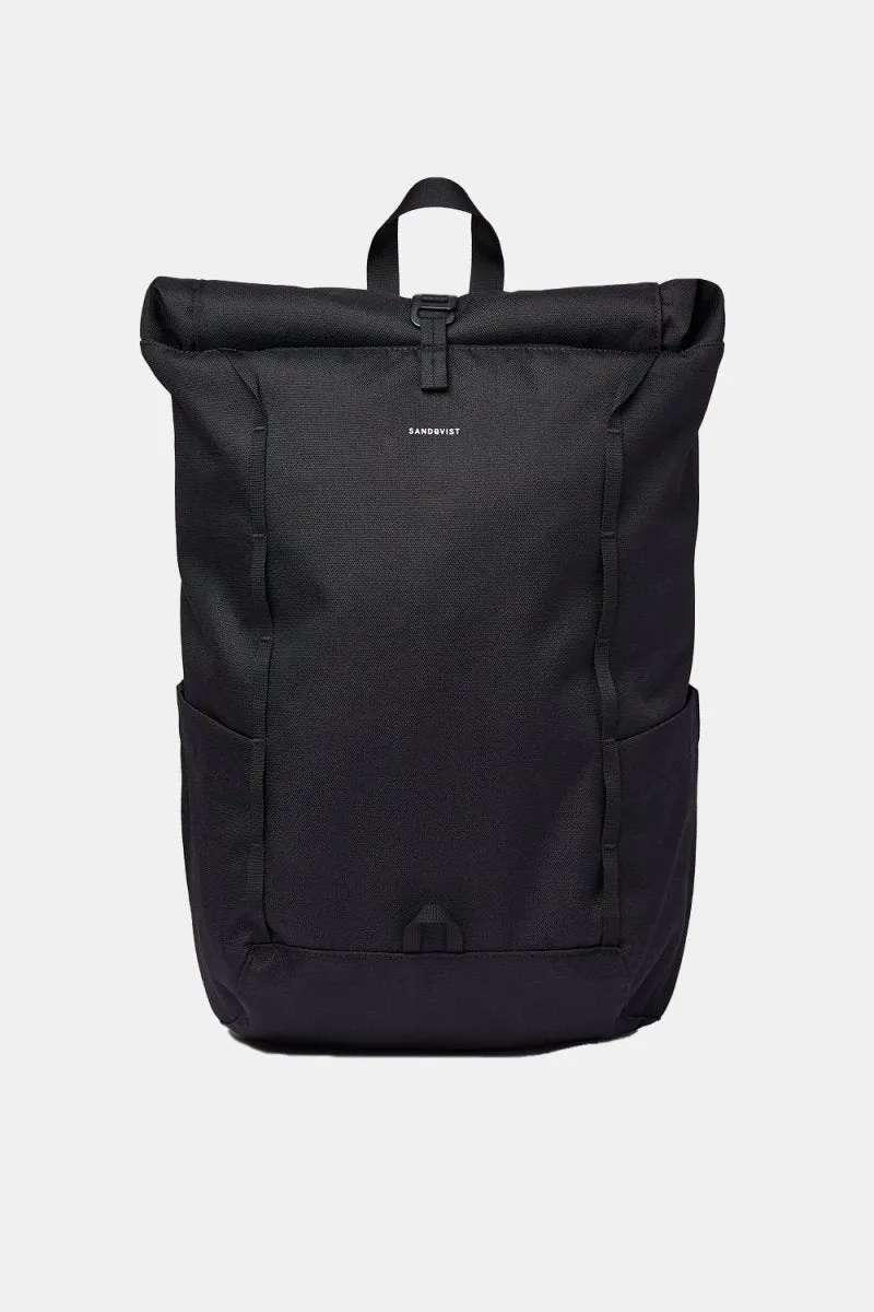 Sandqvist Arvid Recycled Polyester Backpack (Black)