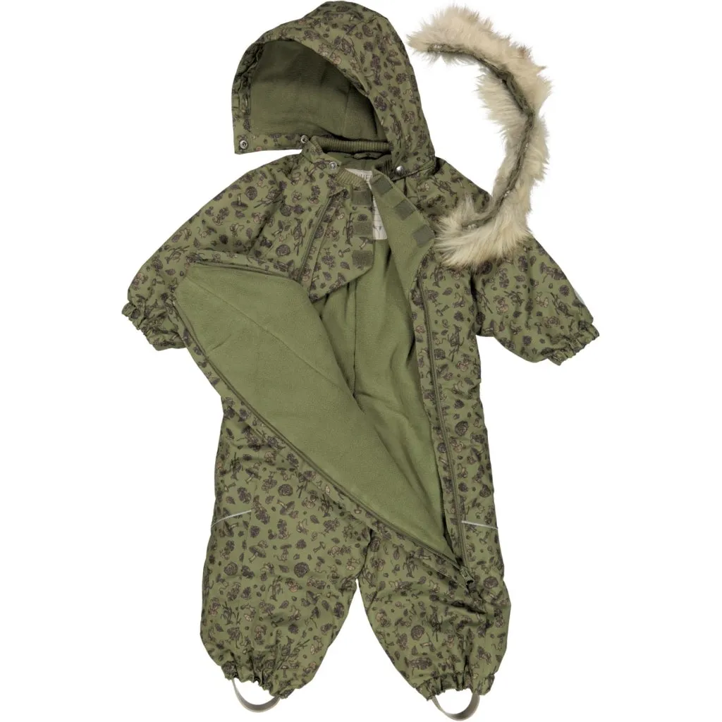 Snowsuit Nickie Tech - winter green forest